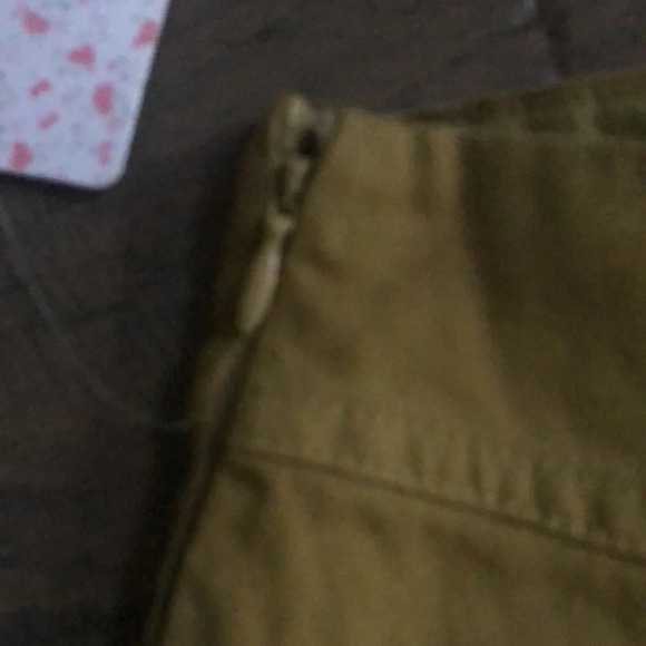 Free People Positano Lace up back mini skirt Sz 10 olive green New with Tags - Picture 8 of 10